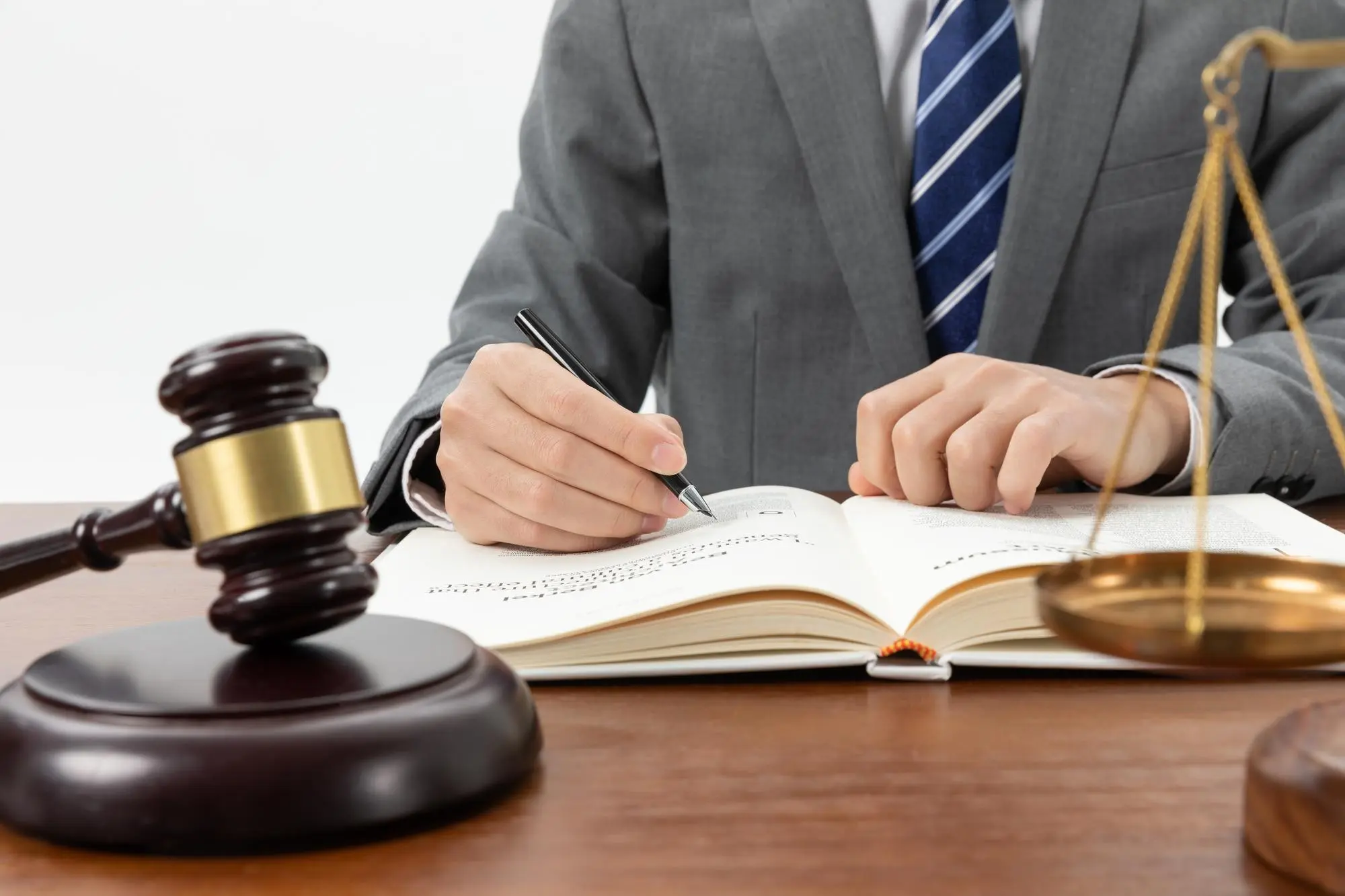 Gavel symbolizing justice and legal authority
